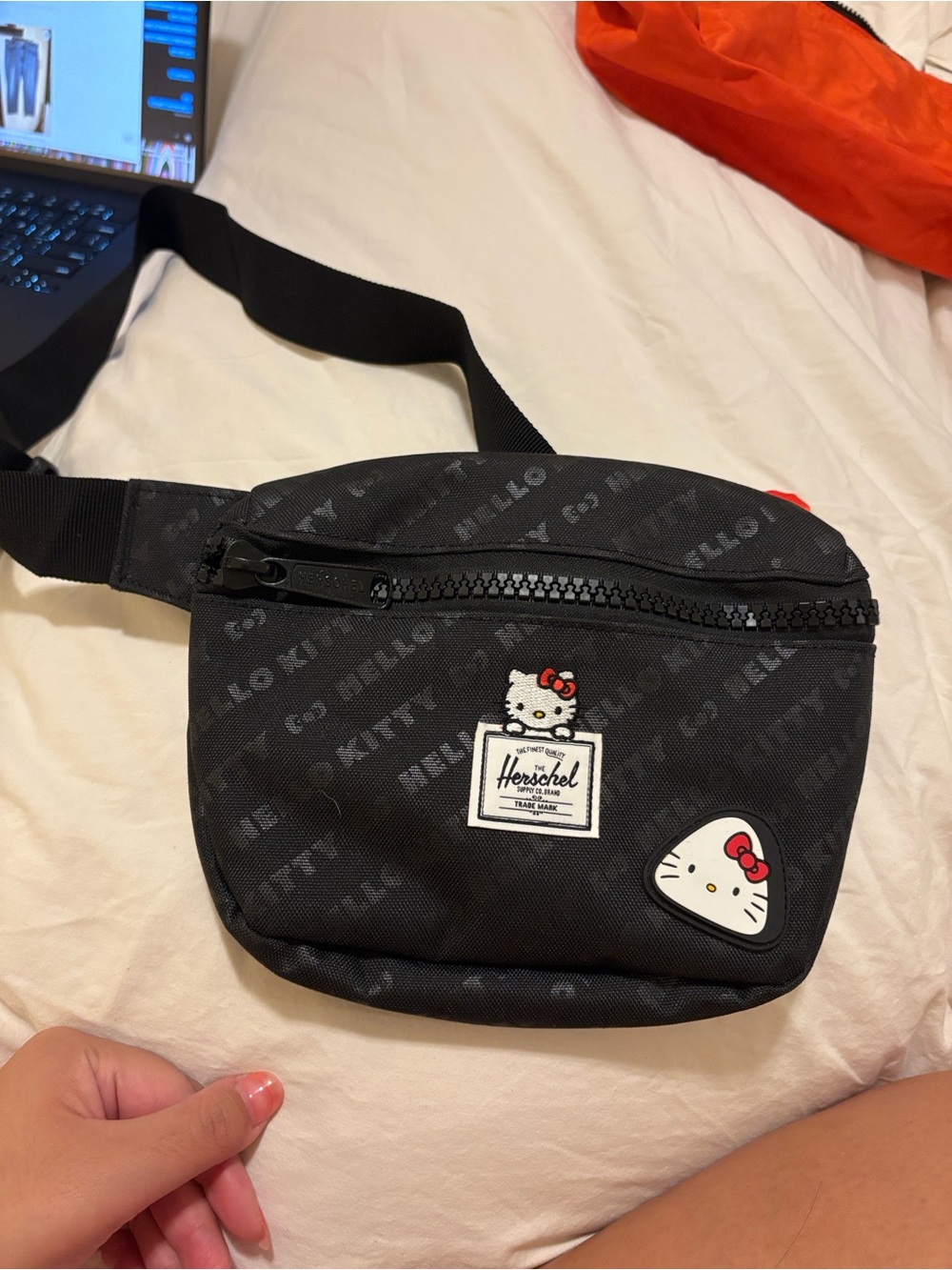 Herschel Supply Company Black Hello Kitty Waist Bag